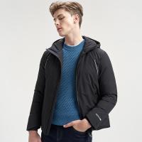 七匹狼羽绒服男士2019冬季新款连帽加厚保暖休闲外套潮流短款男装