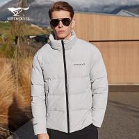 七匹狼棉衣男士短款立领运动棉袄2019新款冬季保暖加厚款棉服外套
