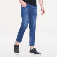 七匹狼牛仔裤男士生活休闲九分裤时尚舒适男裤长裤