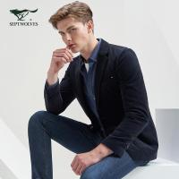 七匹狼西装男士商务休闲灯芯绒休闲单西