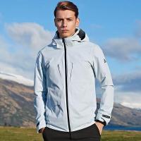 七匹狼运动夹克男士2019秋季短款立领可脱卸帽梭织单茄克