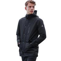 七匹狼风衣秋冬青年男士时尚户外运动中长款连帽多袋冲锋衣