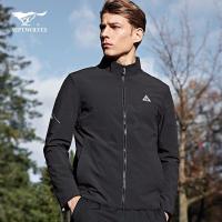 七匹狼运动夹克男外套2019秋季时尚立领双面穿单茄克男装