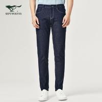 七匹狼男装牛仔裤2019春季新款青年男士时尚休闲微弹牛仔长裤子