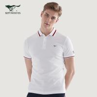 七匹狼短袖T恤男2019夏季新时尚都市潮流商务休闲翻领Polo衫男装