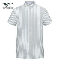 七匹狼衬衫男短袖夏季薄款男士衬衣商务休闲职业装寸衫上衣服