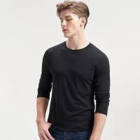 七匹狼长袖T恤男士新款宽松潮圆领打底衫韩版春秋衣男装正品