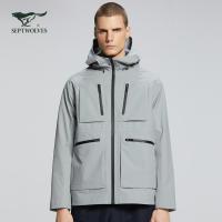 Septwolves七匹狼单茄克连帽单茄克休闲百搭时尚抗寒保暖
