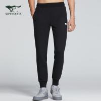 Q8七匹狼休闲裤男士2020秋季新款户外运动系带针织修身缩脚抗皱舒适长裤