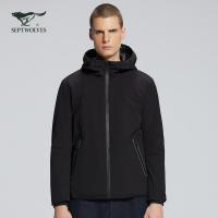 七匹狼夹克男长袖连帽纯色运动户外休闲百搭帅气2020秋季新款男士