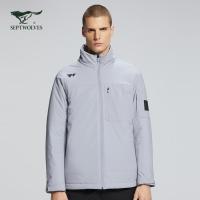 七匹狼户外运动【防泼水】男士立领短装薄棉夹克20秋冬外套