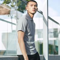 七匹狼短袖T恤男速干翻领POLO衫2020夏季新款男士印花运动上衣潮