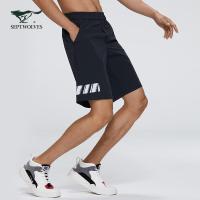 七匹狼短裤2020新款男子训练跑步透气健身速干休闲运动短裤102(深蓝)