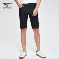 七匹狼牛仔短夏季五分裤时尚休闲潮流裤子男士男裤2020年男装