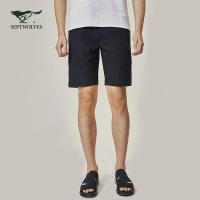 七匹狼短裤夏季户外休闲男士弹力运动裤轻薄透气防泼水五分裤