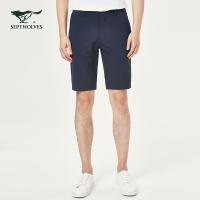 七匹狼短裤男2019夏季新款休闲裤男士宽松五分裤子男装潮流短裤