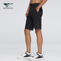 七匹狼速干运动短裤男2020夏季青年男士直筒休闲裤纯色五分裤男裤