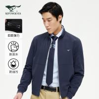 【三防】七匹狼男装立领夹克2021春季免打理合体新款休闲运动外套