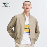 七匹狼男装棒球领双面茄克21春新款两面穿潮流青春百搭男士外套