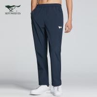 【防泼水】七匹狼男装2020秋冬新款加绒运动长裤男士直筒运动裤潮