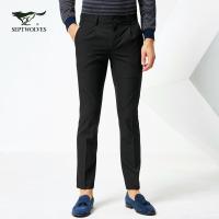 七匹狼男士西裤休闲时尚潮流长裤男合体裤子男