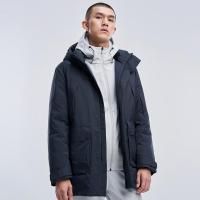 七匹狼羽绒服男厚款2020冬季时尚户外休闲连帽保暖白鸭绒外套