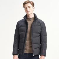 七匹狼羽绒服男短款2019秋冬新款白鸭绒青年棒球领休闲外套潮加厚