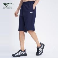七匹狼运动短裤男2021夏季新款时尚运动针织舒适透气五分裤男裤子