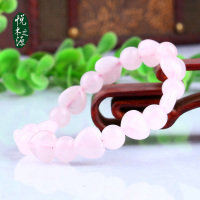 凝萃 心心相印芙蓉石水晶手链