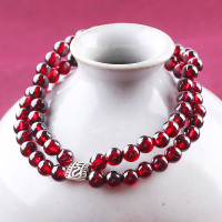 凝萃 天然石榴石手链双层 女款TH00463