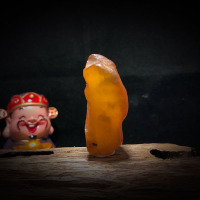 凝萃 琥珀蜜蜡原石毛料裸石吊坠料项链坠戒面圆珠DIY练手送工具 男女新手打磨指导 蜜蜡随形吊坠料