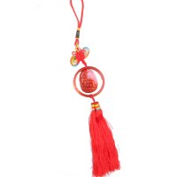 凝萃 天然红玛瑙生肖车挂 车饰