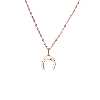 凝萃 紫金U形铁吊坠925银链 情人节生日礼物 -U形铁-克重约0.94g