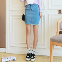 杰斯班牛仔流苏包臀短裙JFK6130