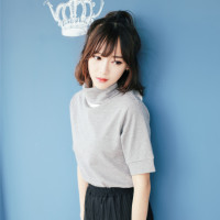 杰斯班高领针织T恤JP6238