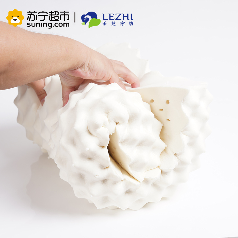 乐芝泰国天然护颈狼牙型乳胶枕