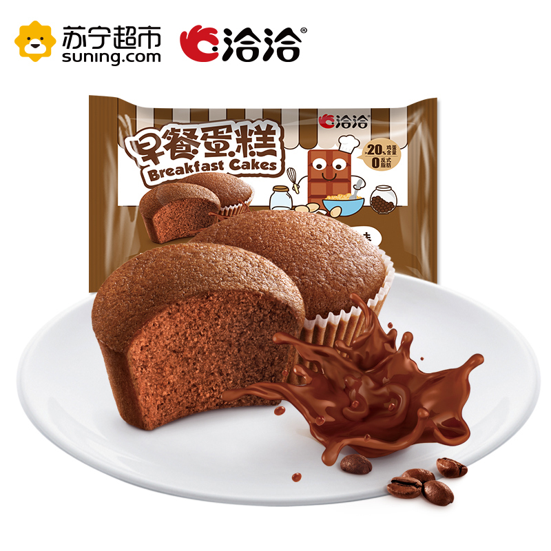 洽洽(chacheer) 早餐蛋糕巧克力味300g 早餐零食 国产糕点 洽洽出品