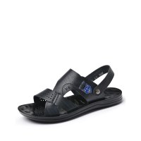 潮流超纤舒适手缝夏季休闲男沙滩鞋凉拖鞋