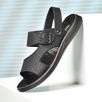 简约磨砂超纤轻弹鞋底凉拖两穿男休闲鞋男凉拖鞋男沙滩鞋男凉鞋