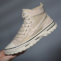 潮流英伦真皮男士休闲鞋老爹鞋男靴帆布鞋男运动高帮男鞋悟道男鞋