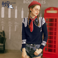 秋壳2019春装款休闲宽松套头针织衫韩版ulzzang毛衣外套女学生