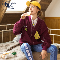 秋壳2019春季 港味复古前后两穿风衣原宿bf风显瘦短外套女学生