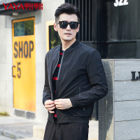 鸭鸭 秋季新款韩版修身夹克衫男士休闲商务外套M-J9701