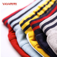 鸭鸭童裤夏装 新款男童裤子五分裤男大童运动裤中裤夏天针织裤