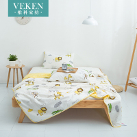 2019可水洗纯棉夏凉被红推荐全棉夏被儿童学生空调被薄被子