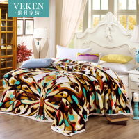 维科家纺 单层舒适毛毯家用盖毯四季印花盖毯