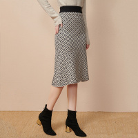 欧昵雪冬装复古高腰波普风毛线半身裙女中长款针织包臀裙