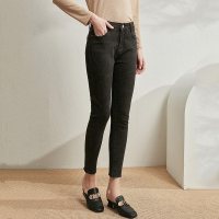 欧昵雪冬装高腰修身显瘦小脚牛仔裤女紧身包臀九分铅笔裤