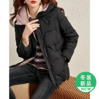 OUNIXUE欧昵雪 | [连帽棉服外套]冬季防风百搭保暖前短后长宽松加厚棉衣女