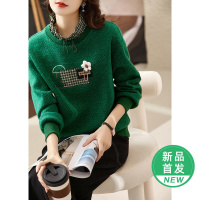 OUNIXUE欧昵雪 | [减龄半高领假两件卫衣]冬季韩系休闲套头长袖女厚百搭上衣